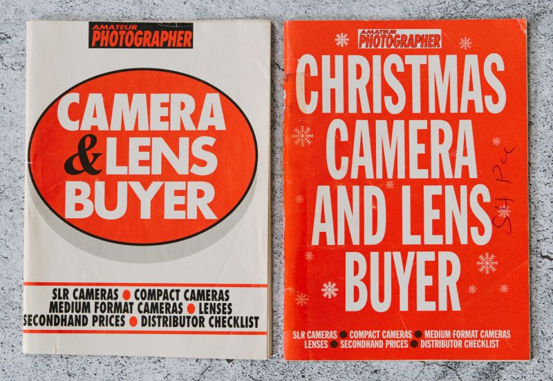 An image of two Amateur Photographer price guides from 1993